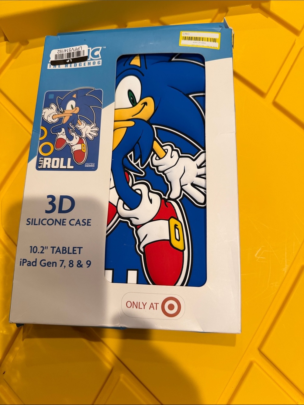Sonic the Hedgehog Blue 3D Silicone Privacy Tablet Case for 10.2" iPad Gen 7/8/9